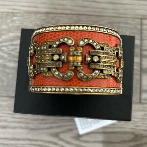 Heidi Daus Orange and Gold Bracelet